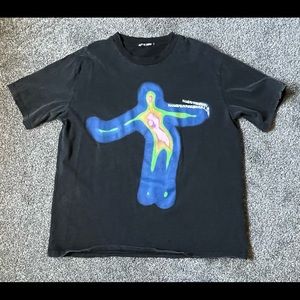 Aelfric Eden Distorted Portrait Graphic Cotton Tee Size Small